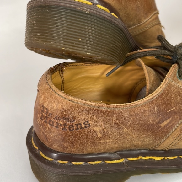 Dr. Martens MIE Unisex Kids Sz 12 (13) Brown Oiled Leather Classic Oxford - Picture 3 of 10